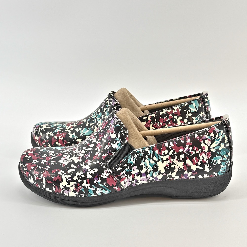 Dansko Nora Petals Leather Slip On‎ Loafer Casual Comfort Shoes Floral Size 37 - Picture 9 of 12